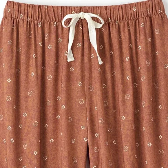 Coldwater Creek Terra Border Print Pants/NWT/SMALL - Picture 3 of 15